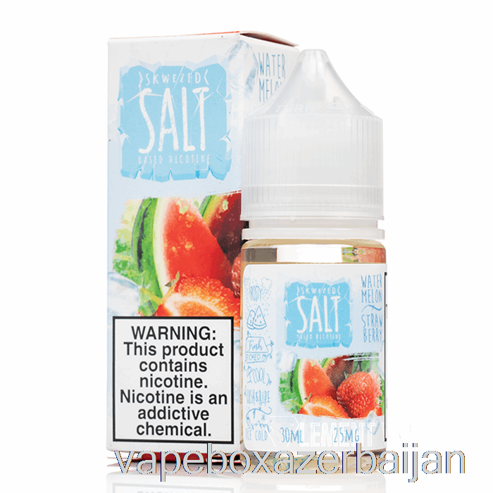 E-Juice Vape ICE Watermelon Strawberry - Skwezed Salts - 30mL 25mg